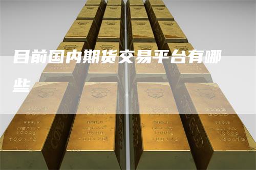 目前国内期货交易平台有哪些_https://www.gkizvl.com_期货平台_第1张