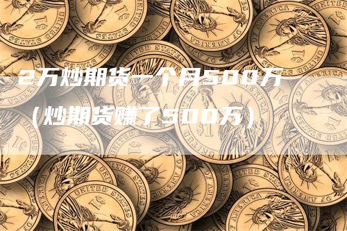 2万炒期货一个月500万（炒期货赚了500万）_https://www.gkizvl.com_期货百科_第1张