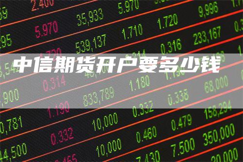 中信期货开户要多少钱_https://www.gkizvl.com_内盘期货_第1张