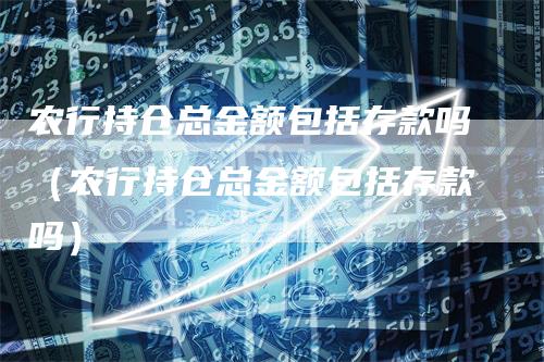 农行持仓总金额包括存款吗（农行持仓总金额包括存款吗）_https://www.gkizvl.com_期货入门_第1张